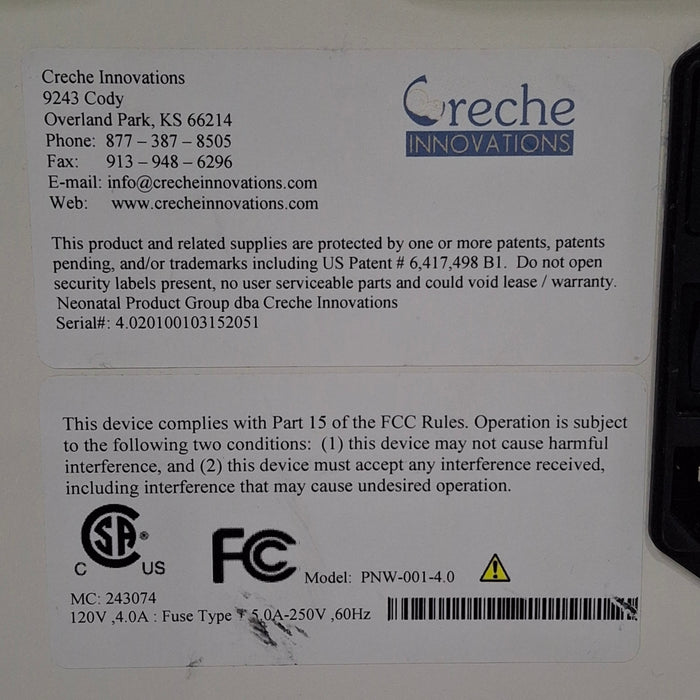 Creche Innovations PNW-001-4.0 Penguin Nutritional Warmer