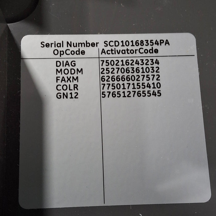 GE Healthcare GE Healthcare MAC 5500 HD ECG with CAM Module Cardiology reLink Medical