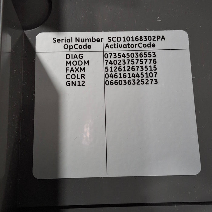 GE Healthcare MAC 5500 ECG with CAM Module