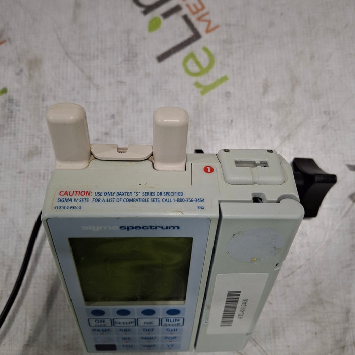 Baxter Baxter Sigma Spectrum 6.05.14 with A/B/G/N Battery Infusion Pump Infusion Pump reLink Medical