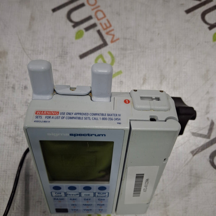 Baxter Baxter Sigma Spectrum 6.05.14 with A/B/G/N Battery Infusion Pump Infusion Pump reLink Medical