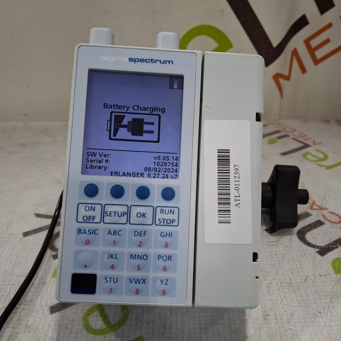 Baxter Baxter Sigma Spectrum 6.05.14 with A/B/G/N Battery Infusion Pump Infusion Pump reLink Medical