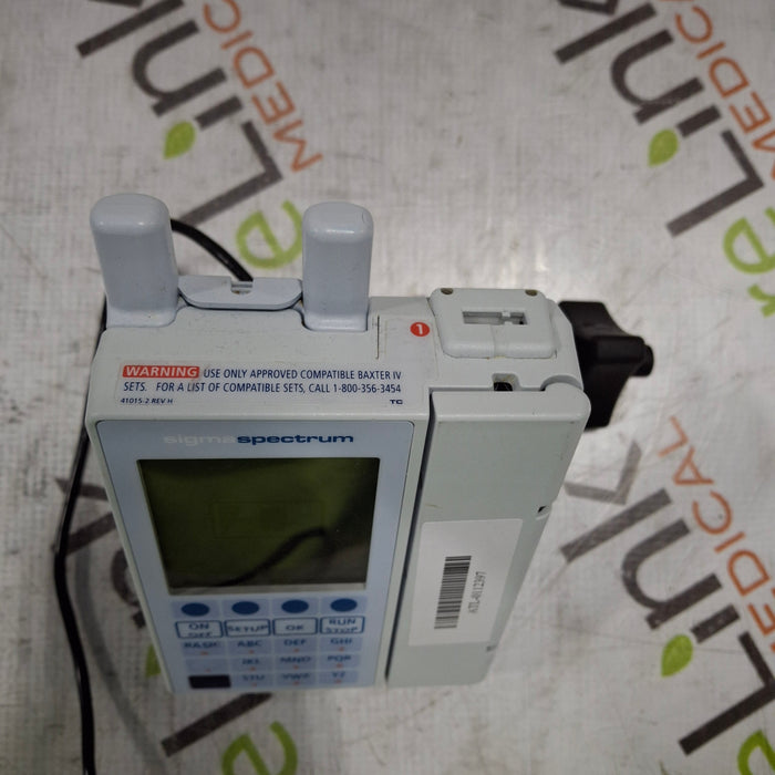 Baxter Baxter Sigma Spectrum 6.05.14 with A/B/G/N Battery Infusion Pump Infusion Pump reLink Medical