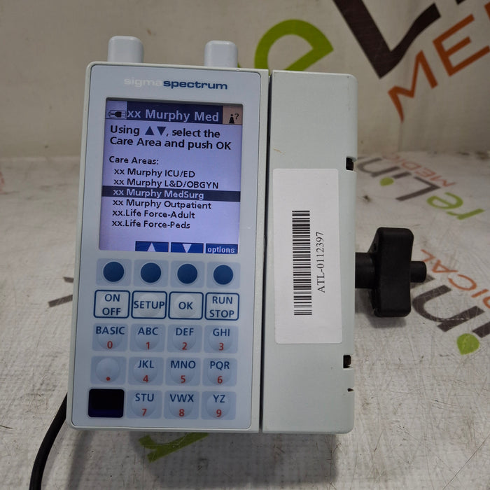 Baxter Baxter Sigma Spectrum 6.05.14 with A/B/G/N Battery Infusion Pump Infusion Pump reLink Medical