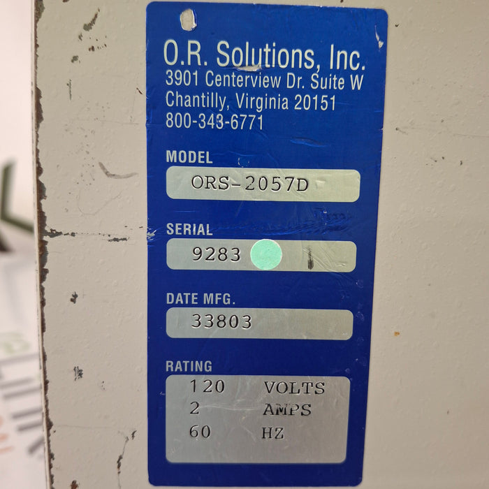 OR Solutions OR Solutions ORS 2057D Solution Warmer Surgical Equipment reLink Medical