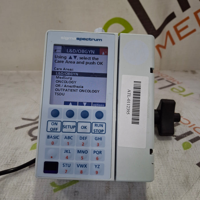 Baxter Baxter Sigma Spectrum 6.05.14 with B/G Battery Infusion Pump Infusion Pump reLink Medical