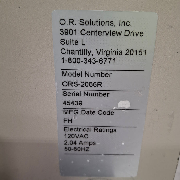 OR Solutions ORS-2066R Solution Warmer