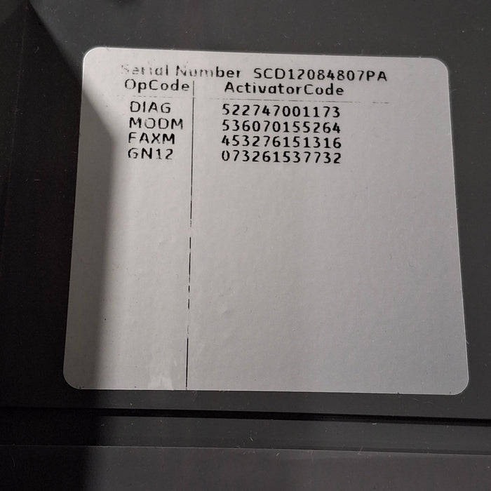 GE Healthcare MAC 5500 ECG with CAM Module