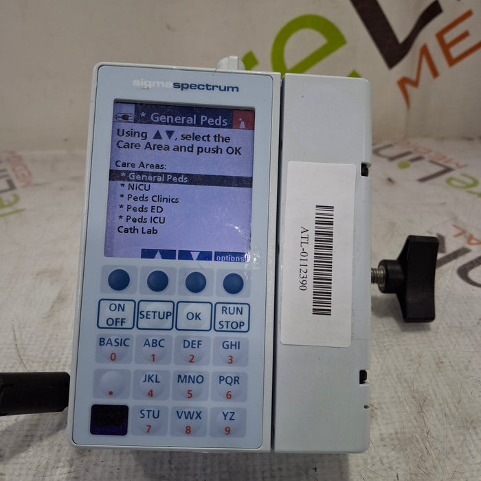 Baxter Baxter Sigma Spectrum 6.05.14 with B/G Battery Infusion Pump Infusion Pump reLink Medical