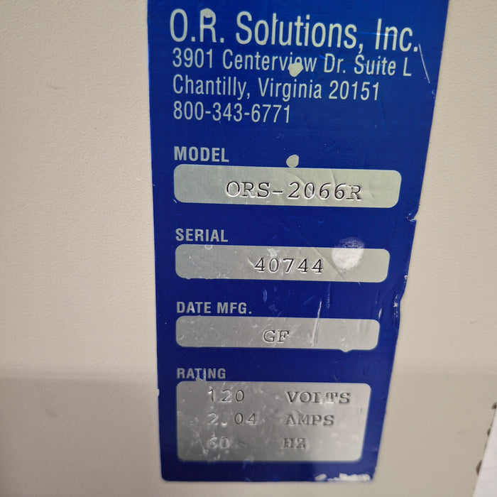 OR Solutions ORS-2066R Solution Warmer