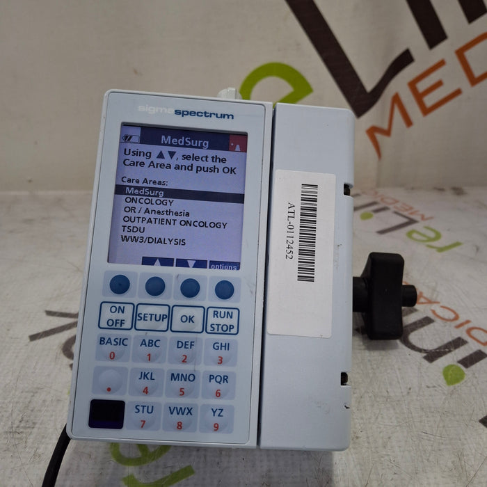 Baxter Baxter Sigma Spectrum 6.05.14 with B/G Battery Infusion Pump Infusion Pump reLink Medical