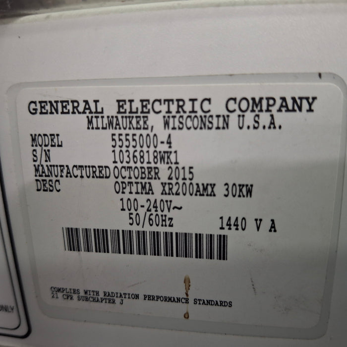 GE Healthcare GE Healthcare Optima XR200 Portable X-ray X-Ray Equipment reLink Medical