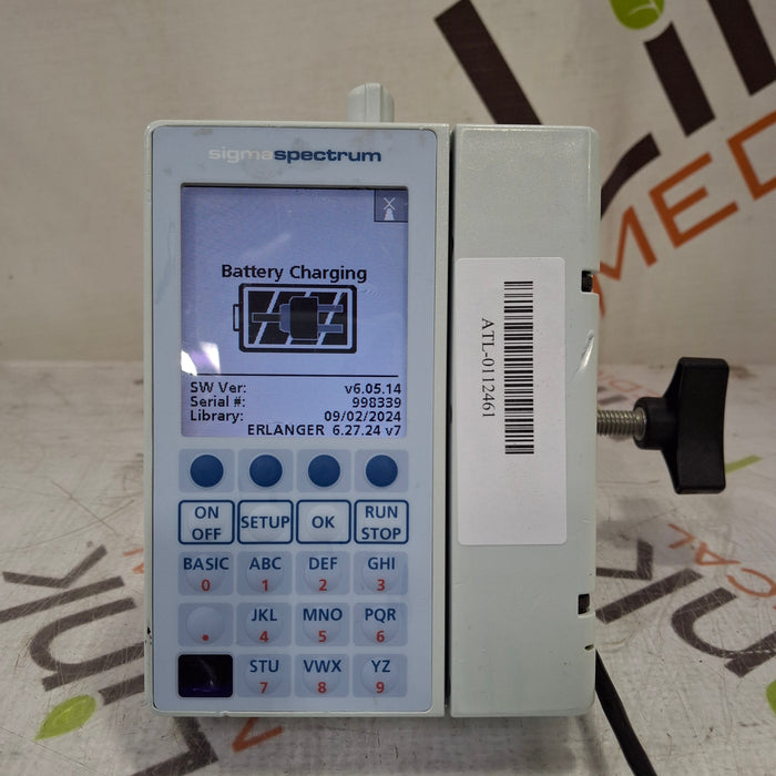 Baxter Baxter Sigma Spectrum 6.05.14 with B/G Battery Infusion Pump Infusion Pump reLink Medical