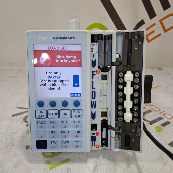 Baxter Baxter Sigma Spectrum 6.05.14 with B/G Battery Infusion Pump Infusion Pump reLink Medical