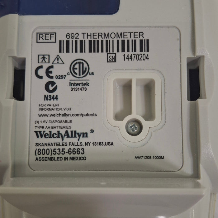 Welch Allyn SureTemp Plus 692 Thermometer