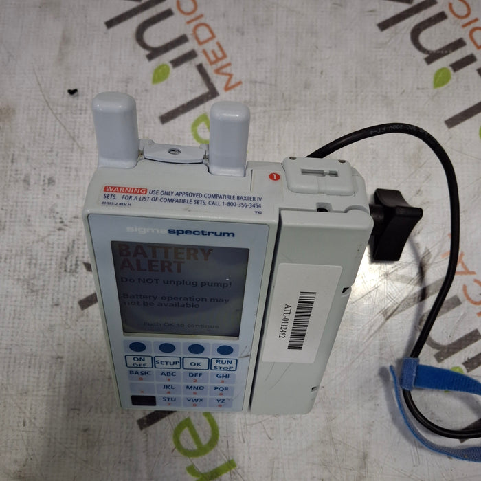 Baxter Baxter Sigma Spectrum 6.05.14 with A/B/G/N Battery Infusion Pump Infusion Pump reLink Medical