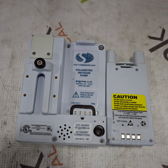 Baxter Baxter Sigma Spectrum 6.05.14 with A/B/G/N Battery Infusion Pump Infusion Pump reLink Medical