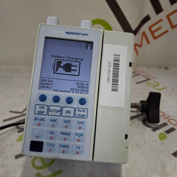 Baxter Baxter Sigma Spectrum 6.05.14 with A/B/G/N Battery Infusion Pump Infusion Pump reLink Medical