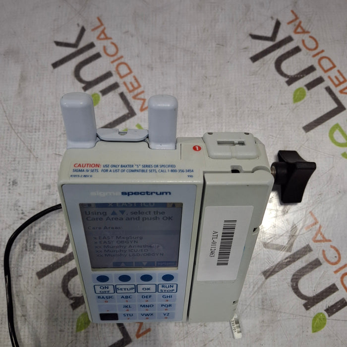 Baxter Baxter Sigma Spectrum 6.05.14 with A/B/G/N Battery Infusion Pump Infusion Pump reLink Medical