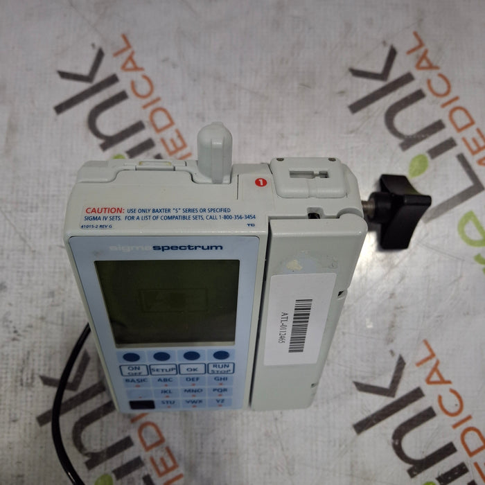 Baxter Baxter Sigma Spectrum 6.05.14 with B/G Battery Infusion Pump Infusion Pump reLink Medical