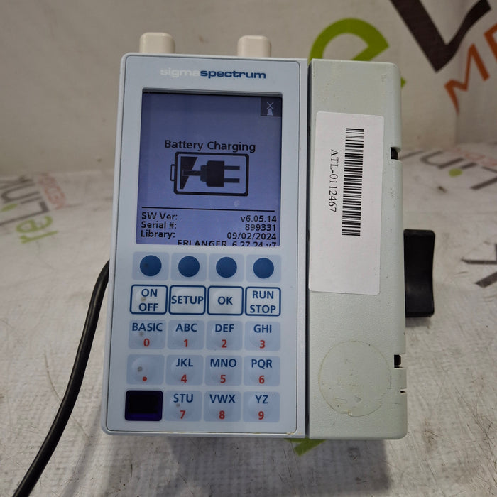 Baxter Baxter Sigma Spectrum 6.05.14 with A/B/G/N Battery Infusion Pump Infusion Pump reLink Medical