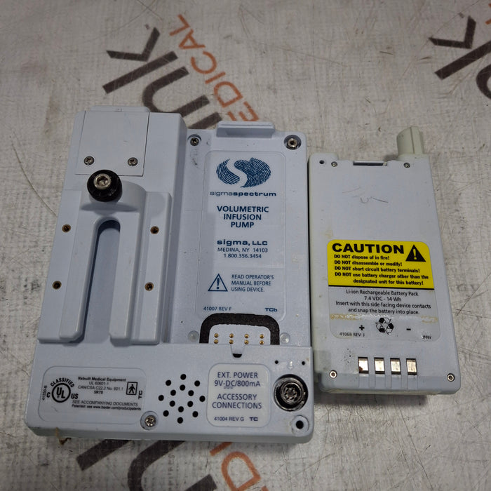 Baxter Baxter Sigma Spectrum 6.05.14 with B/G Battery Infusion Pump Infusion Pump reLink Medical