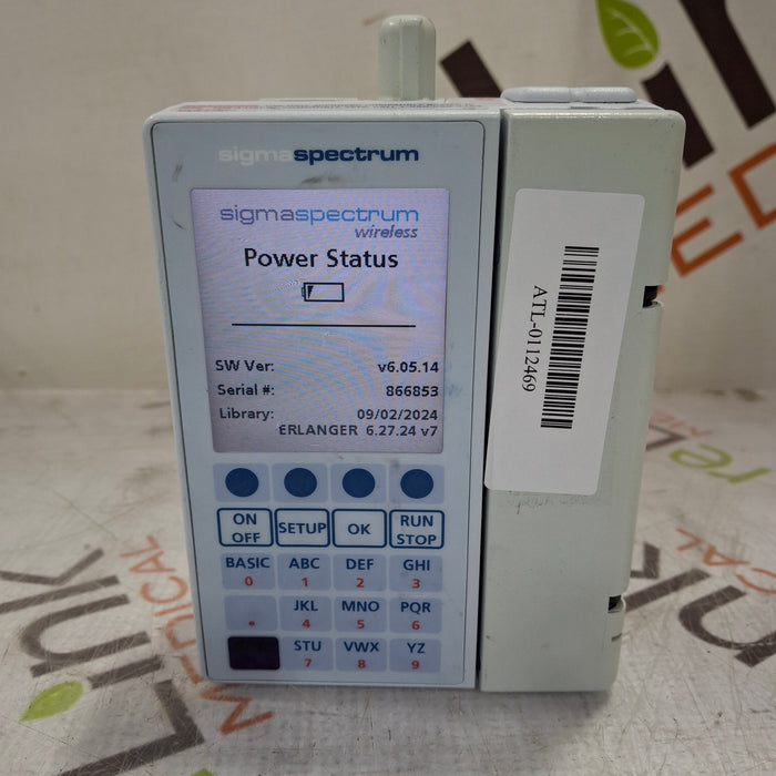 Baxter Baxter Sigma Spectrum 6.05.14 with B/G Battery Infusion Pump Infusion Pump reLink Medical