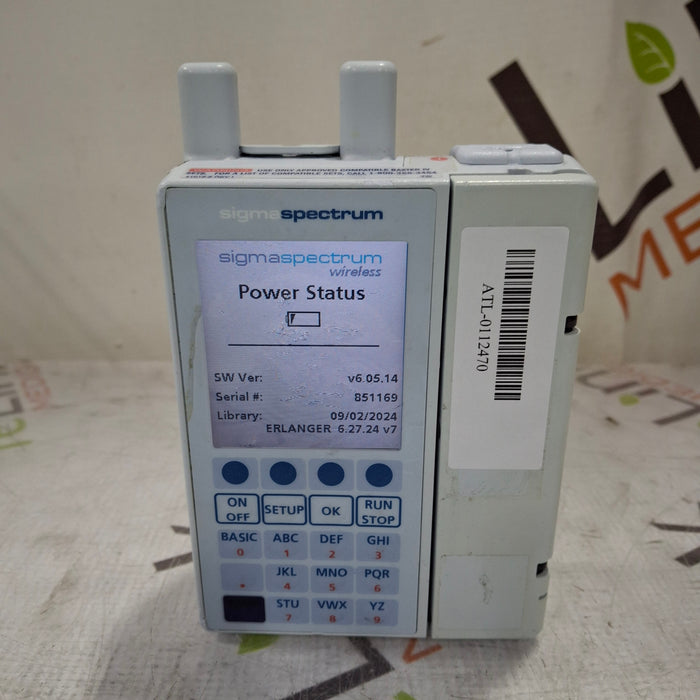 Baxter Baxter Sigma Spectrum 6.05.14 with A/B/G/N Battery Infusion Pump Infusion Pump reLink Medical