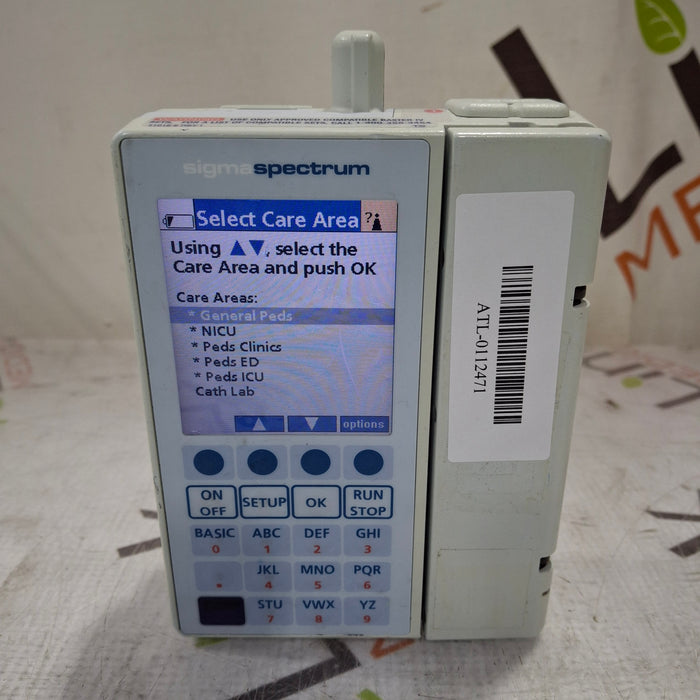 Baxter Baxter Sigma Spectrum 6.05.14 with B/G Battery Infusion Pump Infusion Pump reLink Medical