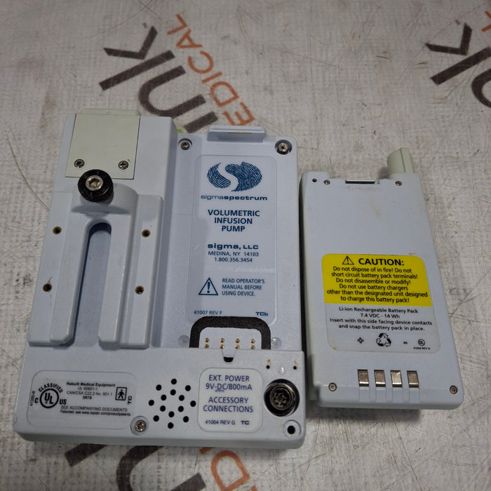 Baxter Baxter Sigma Spectrum 6.05.14 with B/G Battery Infusion Pump Infusion Pump reLink Medical