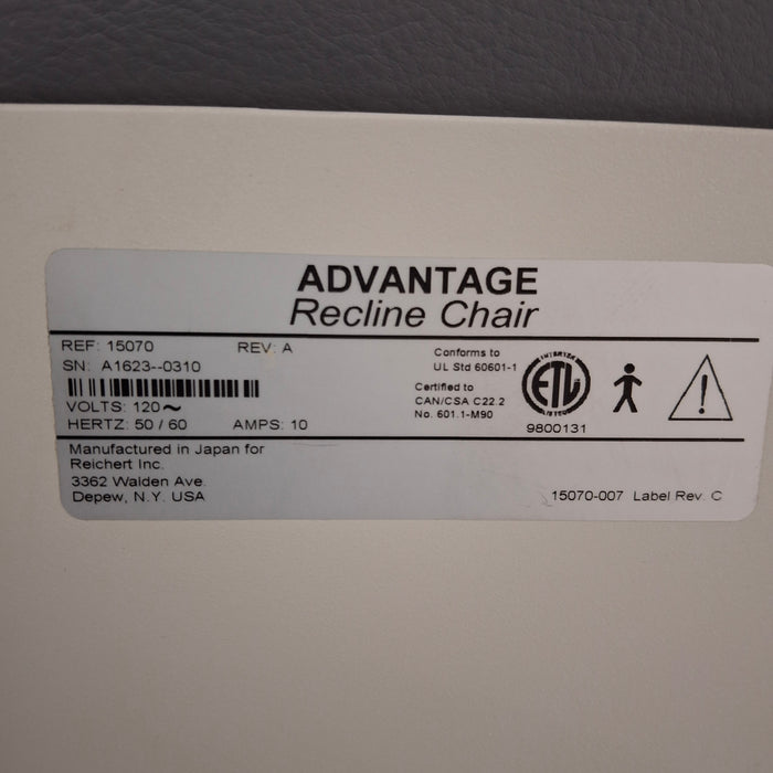 Reichert Reichert Advantage Chair & Stand Ophthalmology reLink Medical