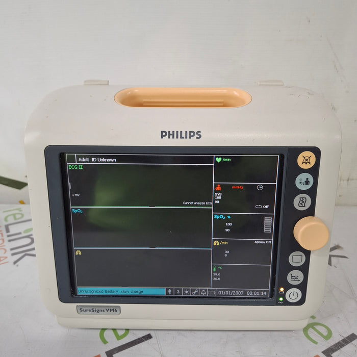 Philips Philips SureSigns VM6 Vital Signs Monitor Patient Monitors reLink Medical