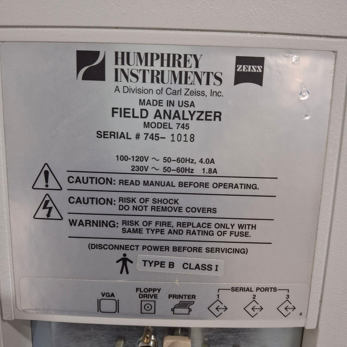 Carl Zeiss 745 Humphrey Field Analyzer