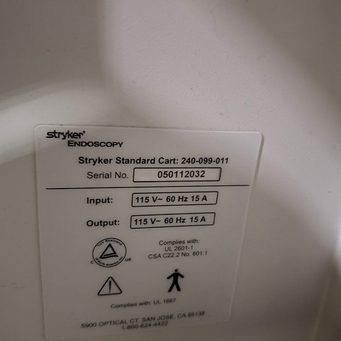 Stryker Stryker 240-099-011 Standard Cart Medical Furniture reLink Medical