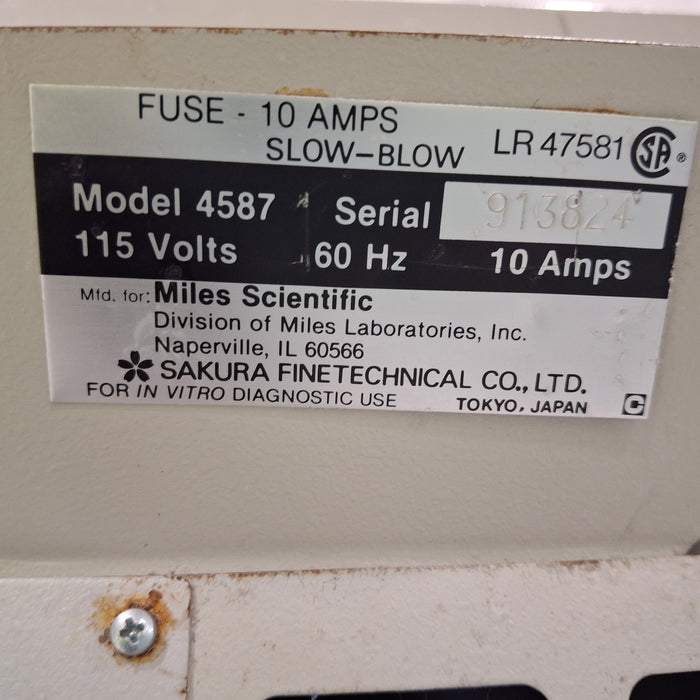 Miles Scientific Tissue Tek 4587 Cryo Console