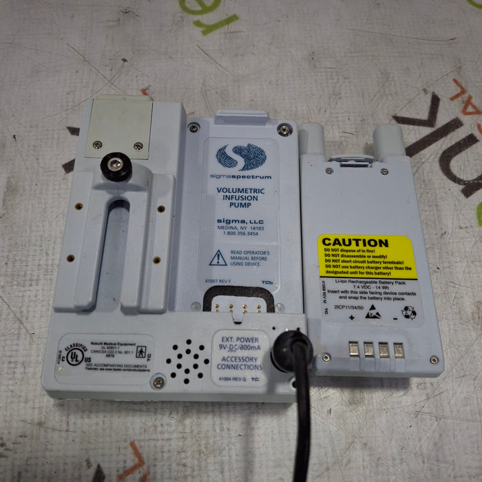 Baxter Baxter Sigma Spectrum 6.05.14 with A/B/G/N Battery Infusion Pump Infusion Pump reLink Medical