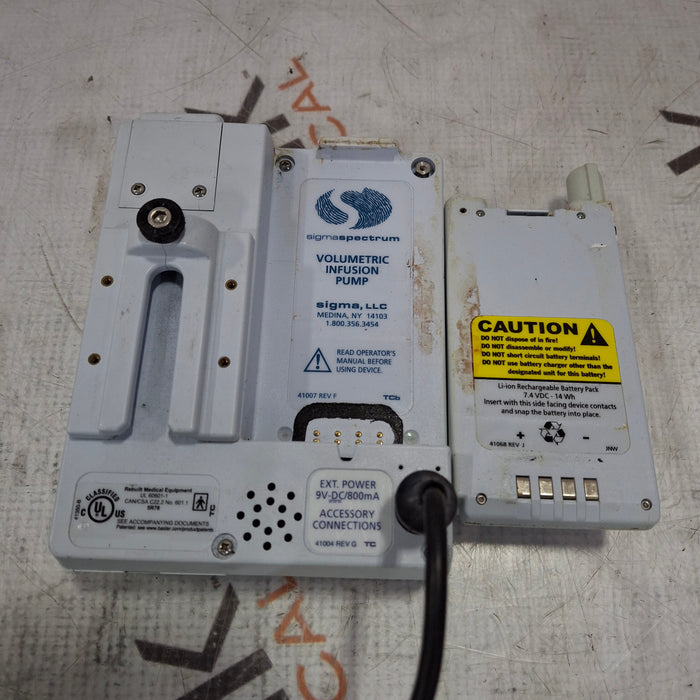 Baxter Baxter Sigma Spectrum 6.05.14 with B/G Battery Infusion Pump Infusion Pump reLink Medical