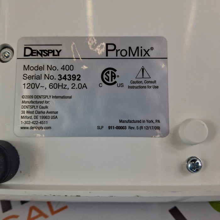 Dentsply Dentsply ProMix 400 Dental Amalgamator Mixing System Dental reLink Medical