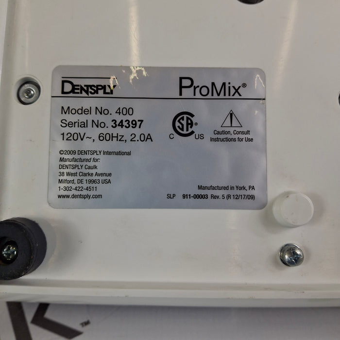 Dentsply Dentsply ProMix 400 Dental Amalgamator Mixing System Dental reLink Medical