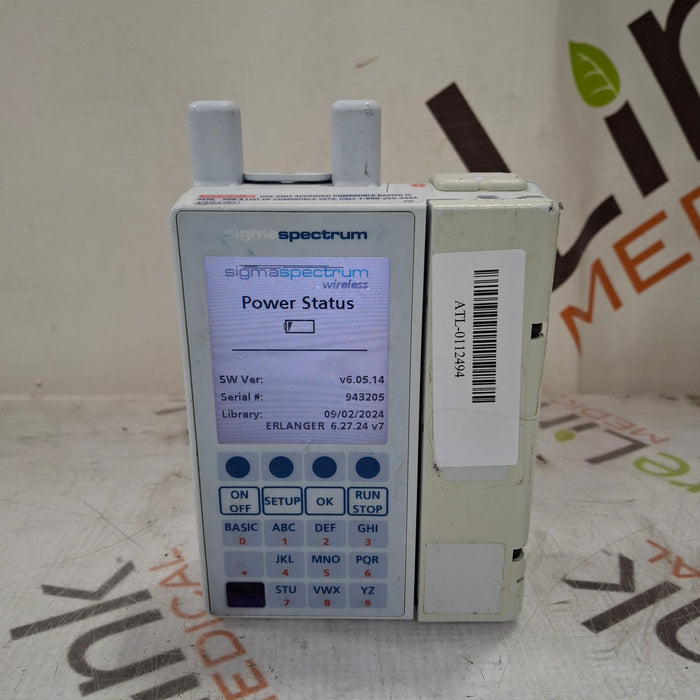 Baxter Baxter Sigma Spectrum 6.05.14 with A/B/G/N Battery Infusion Pump Infusion Pump reLink Medical