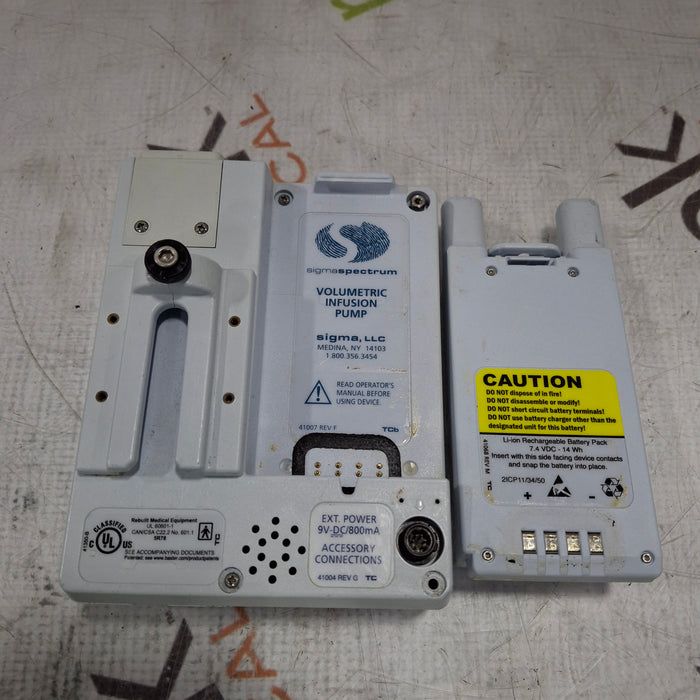 Baxter Baxter Sigma Spectrum 6.05.14 with A/B/G/N Battery Infusion Pump Infusion Pump reLink Medical