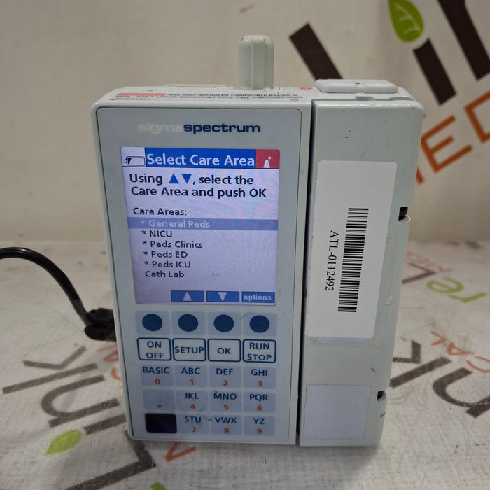 Baxter Baxter Sigma Spectrum 6.05.14 with B/G Battery Infusion Pump Infusion Pump reLink Medical