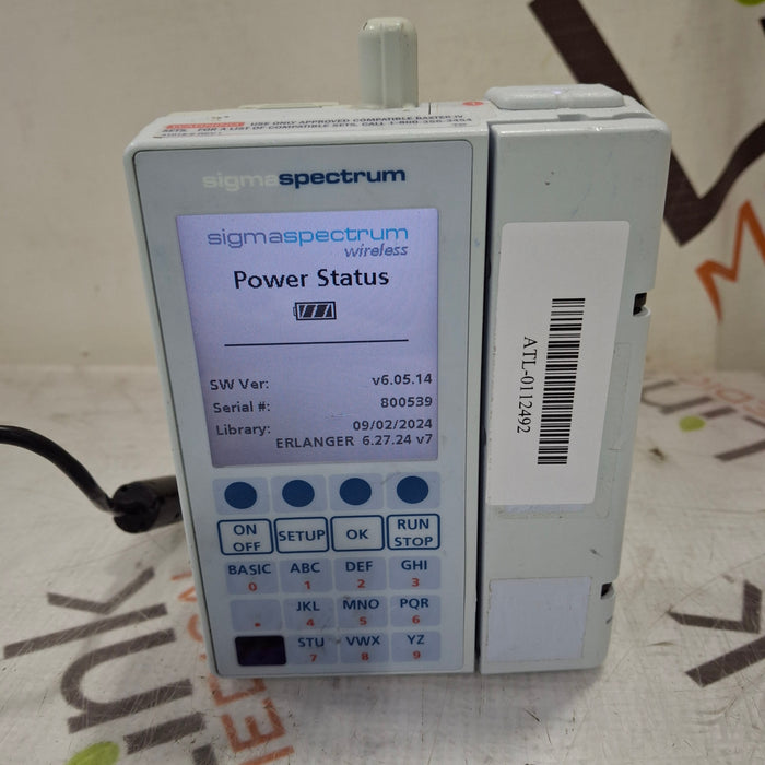 Baxter Baxter Sigma Spectrum 6.05.14 with B/G Battery Infusion Pump Infusion Pump reLink Medical