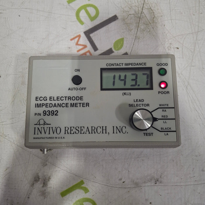 Invivo Research Inc Invivo Research Inc 9392 Electrode Impedance Meter EEG EMG Sleep Systems reLink Medical