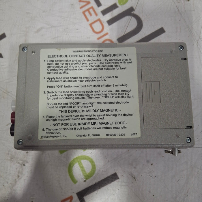 Invivo Research Inc Invivo Research Inc 9392 Electrode Impedance Meter EEG EMG Sleep Systems reLink Medical