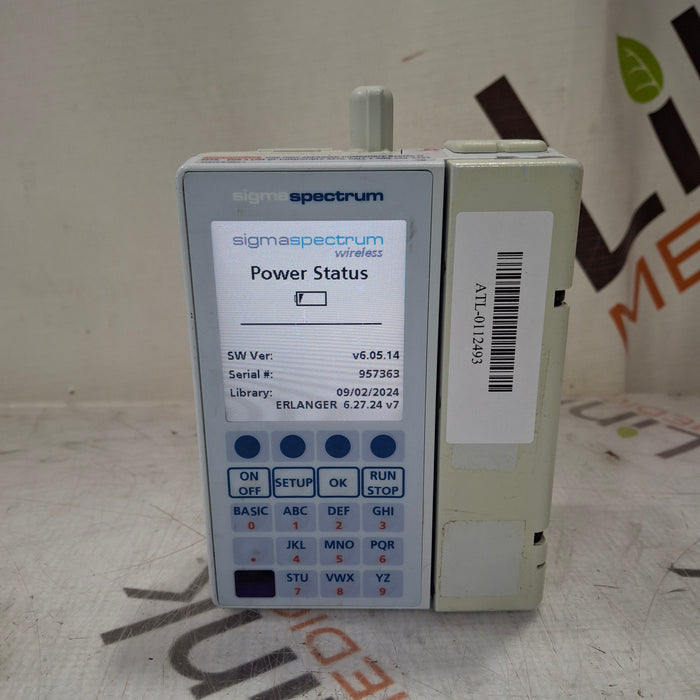 Baxter Baxter Sigma Spectrum 6.05.14 with B/G Battery Infusion Pump Infusion Pump reLink Medical