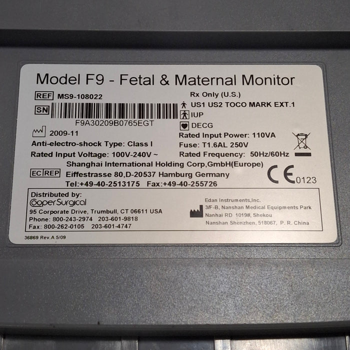 Cooper Surgical Model F9 Fetal & Maternal Monitor