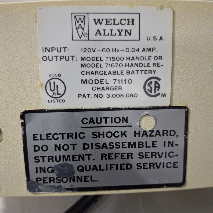 Welch Allyn Welch Allyn 71110 3.5V Desk Charger Diagnostic Exam Equipment reLink Medical