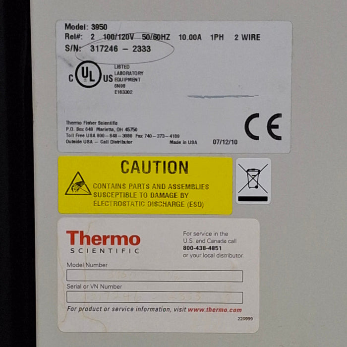 Thermo Scientific Thermo Scientific 3950 Reach-In CO2 Incubator Research Lab reLink Medical