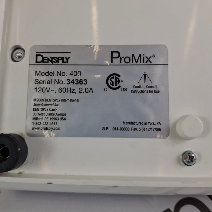 Dentsply Dentsply ProMix 400 Dental Amalgamator Mixing System Dental reLink Medical